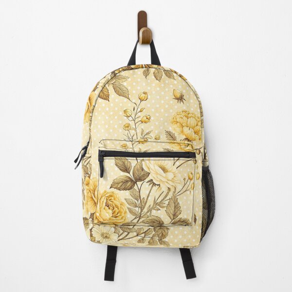 Item preview, Golden Cottagecore Floral Polka Dot Pattern designed and sold by Petal & Pattern Co.