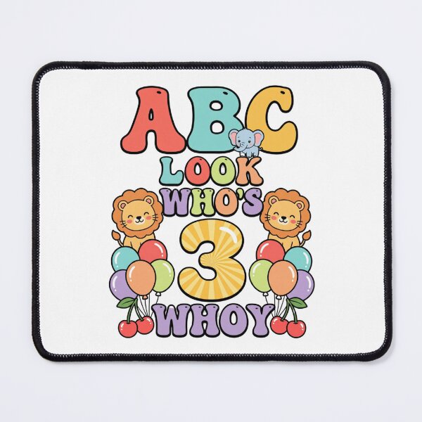 Item preview, funny abc 3 year old birthday designed and sold by ArtDesignTp.