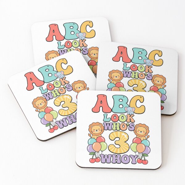 Item preview, funny abc 3 year old birthday designed and sold by ArtDesignTp.