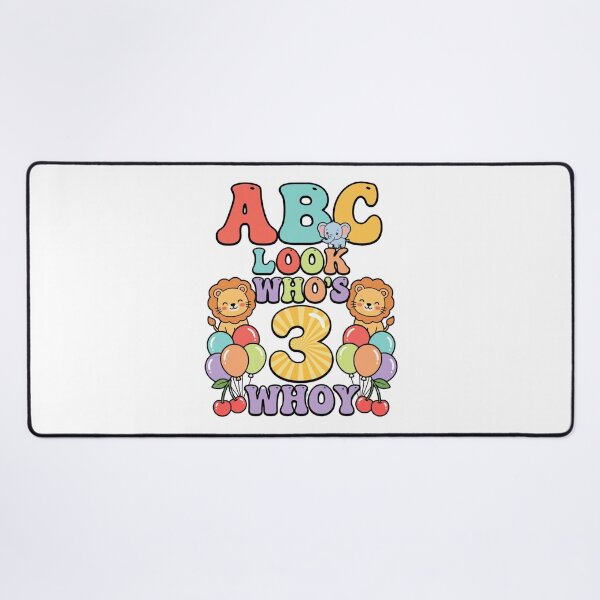 Item preview, funny abc 3 year old birthday designed and sold by ArtDesignTp.