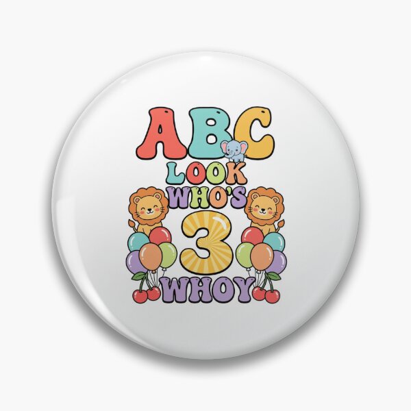Item preview, funny abc 3 year old birthday designed and sold by ArtDesignTp.
