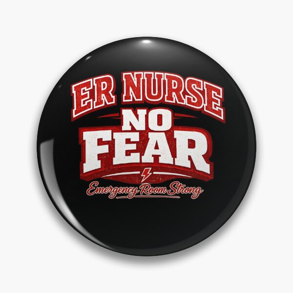 Item preview, ER Nurse No Fear Emergency Room Strong Funny RN Gift T-Shirt designed and sold by VaultVibes.