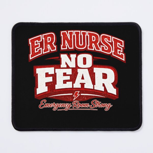 Item preview, ER Nurse No Fear Emergency Room Strong Funny RN Gift T-Shirt designed and sold by VaultVibes.