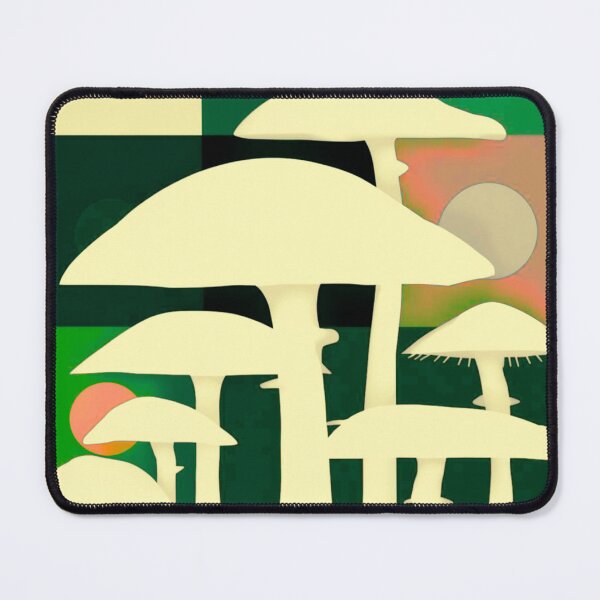 Item preview,  Minimalist mushrooms on brown designed and sold by uunaa.