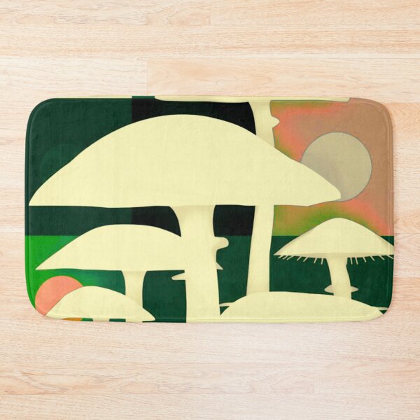 Item preview,  Minimalist mushrooms on brown designed and sold by uunaa.