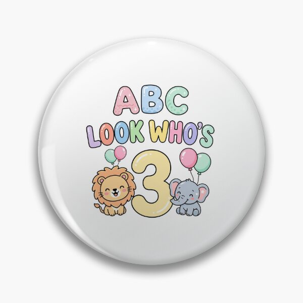 Item preview, look who's 3 abc birthday designed and sold by ArtDesignTp.