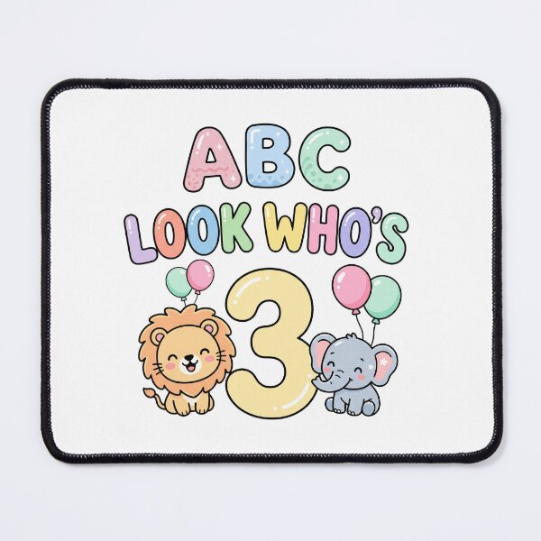Item preview, look who's 3 abc birthday designed and sold by ArtDesignTp.