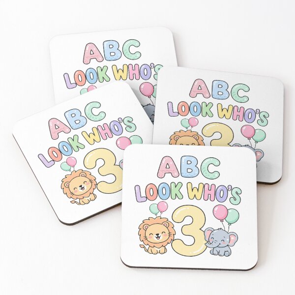 Item preview, look who's 3 abc birthday designed and sold by ArtDesignTp.