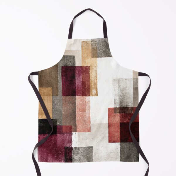 Item preview, Textured Geometric Color Block Abstract in Earth Tones designed and sold by SlowRegardArt.