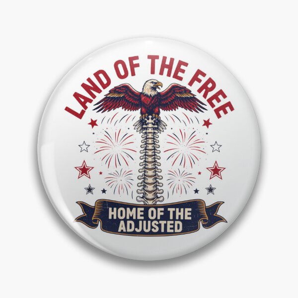 Item preview, Land of the Free Home of the Adjusted Patriotic Chiropractic designed and sold by Nzgiftsandmore.