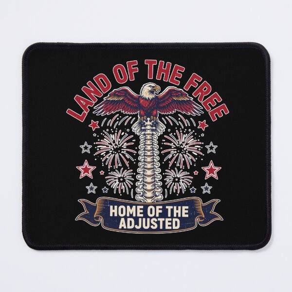 Item preview, Land of the Free Home of the Adjusted Patriotic Chiropractic designed and sold by Nzgiftsandmore.