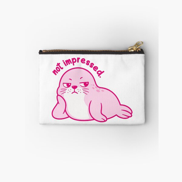 Item preview, Not Impressed Funny Grumpy Seal  designed and sold by teeperfect.