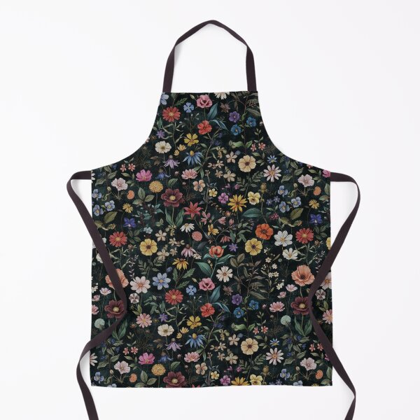 Item preview, Moody Floral Pattern Tote Bag Gift For Teacher Wildflower Meadow Illustration | Dark Aesthetic Wildflower Blanket Gift For Friend Vintage Flower Pattern | Vintage Meadow Flower Gift For Mom designed and sold by VivaFy.