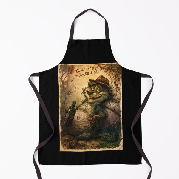 Item preview, Tipsy Raccoon in Hat Dark Grunge Poster designed and sold by Piotrek0001.