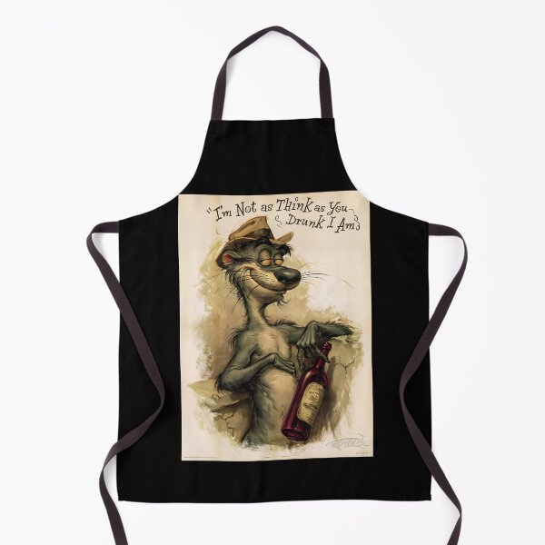 Item preview, Vintage Meerkat Holding Wine Bottle Poster designed and sold by Piotrek0001.