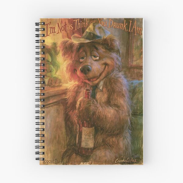 Item preview, Drunk Bear Holding Beer Retro Painting designed and sold by Piotrek0001.