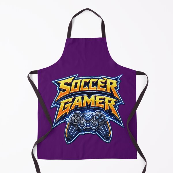 Item preview, ⚡GAMER SOCCER GEEK NERD RETRO PRINT designed and sold by Atelier RLGS.