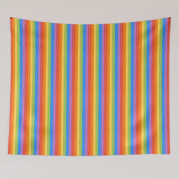 Item preview, Rainbow Pattern in Bright Watercolor Wash designed and sold by lauragraves.