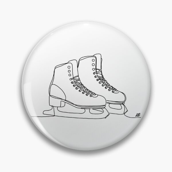 Item preview, Figure Skates Ice Skating Line Art designed and sold by Evil B Creative.