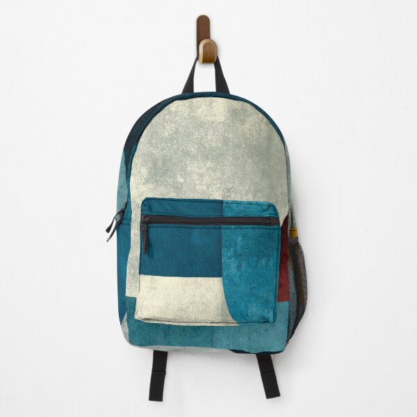 Item preview, Modern Curved Geometric Abstract in Teal & Gold designed and sold by SlowRegardArt.