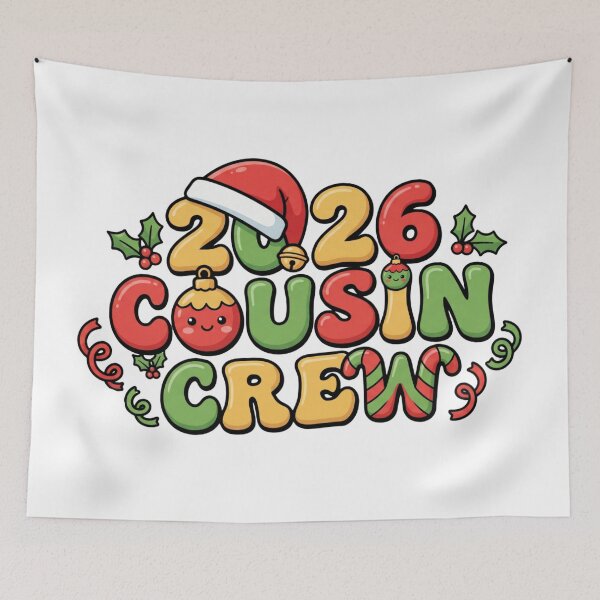 Item preview, cousin squad 2026 xmas lights humor designed and sold by ArtDesignTp.