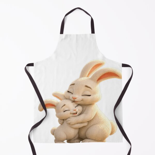 Item preview, Cute Bunny Hugging Mom Cartoon designed and sold by WantStyleyou.