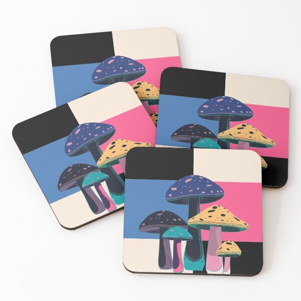 Item preview, Pink Mushrooms  designed and sold by uunaa.