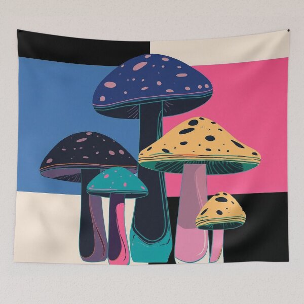 Item preview, Pink Mushrooms  designed and sold by uunaa.