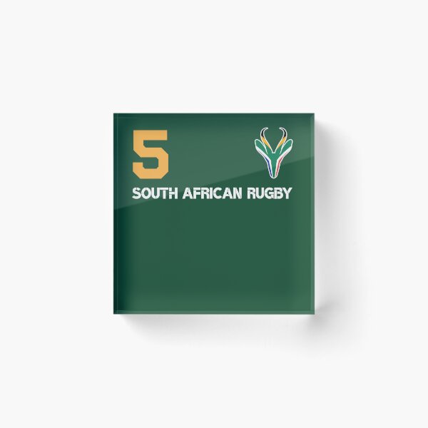 Item preview, Rugby Number Five South African Fan designed and sold by d247.