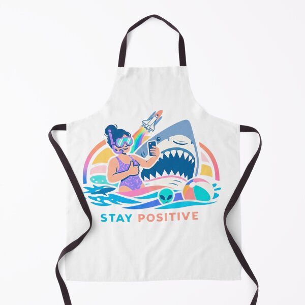 Item preview, Funny Shark Selfie Stay Positive Shirt designed and sold by Log77.