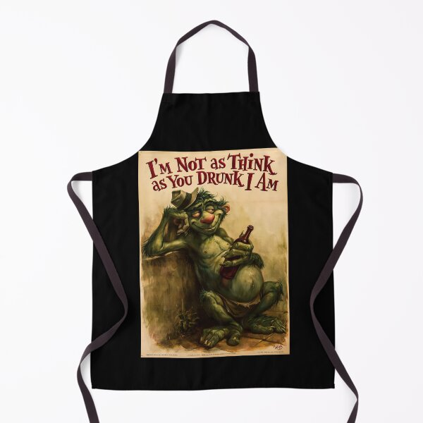 Item preview, Greenish Drunk Animal Funny Quote Art designed and sold by Piotrek0001.