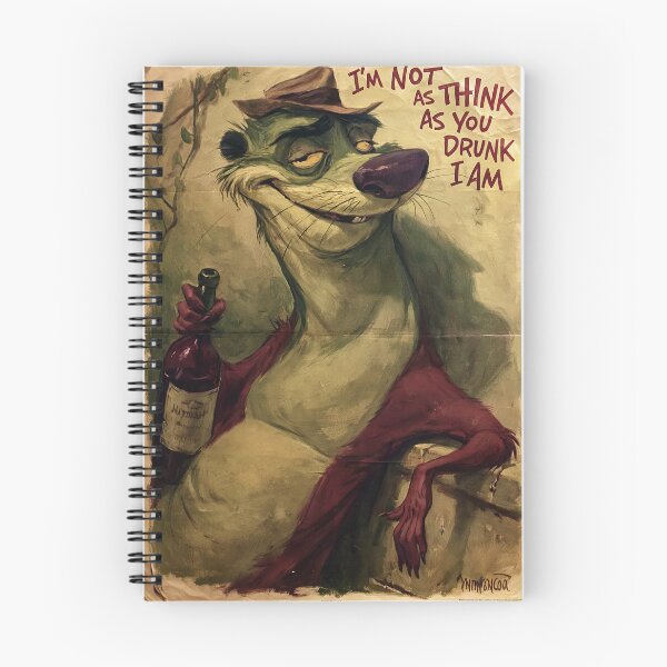 Item preview, Tipsy Meerkat Sitting with Wine Retro designed and sold by Piotrek0001.