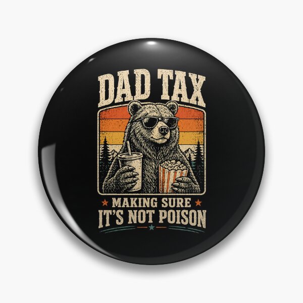 Item preview, Funny Dad Tax Panda Vintage Retro Father Humor Food Inspector Dad Joke Parenting Gift designed and sold by designstoriesMK.
