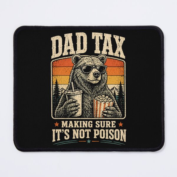 Item preview, Funny Dad Tax Panda Vintage Retro Father Humor Food Inspector Dad Joke Parenting Gift designed and sold by designstoriesMK.