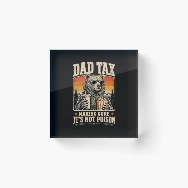 Item preview, Funny Dad Tax Panda Vintage Retro Father Humor Food Inspector Dad Joke Parenting Gift designed and sold by designstoriesMK.