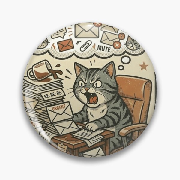 Item preview, Another Email Ruined My Day Cat – Funny Office Humor designed and sold by Dada-arts.
