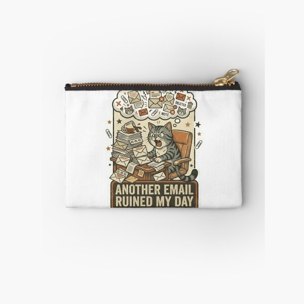 Item preview, Another Email Ruined My Day Cat – Funny Office Humor designed and sold by Dada-arts.