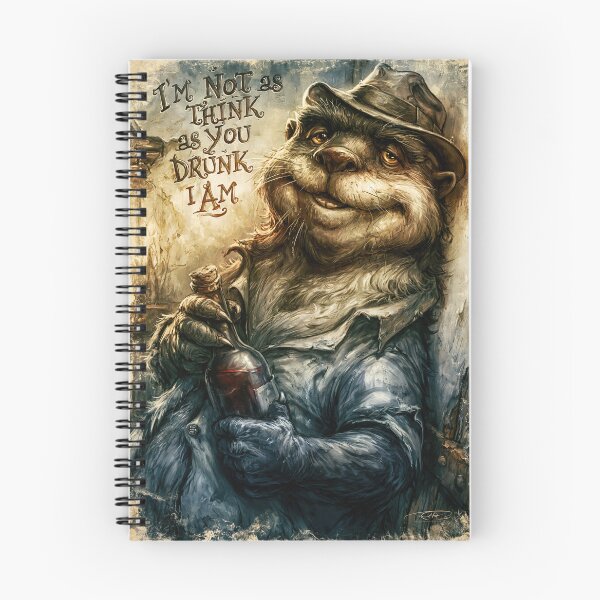 Item preview, Drunk Badger Im Not As Think Dark Poster designed and sold by Piotrek0001.