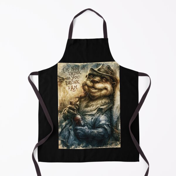 Item preview, Drunk Badger Im Not As Think Dark Poster designed and sold by Piotrek0001.