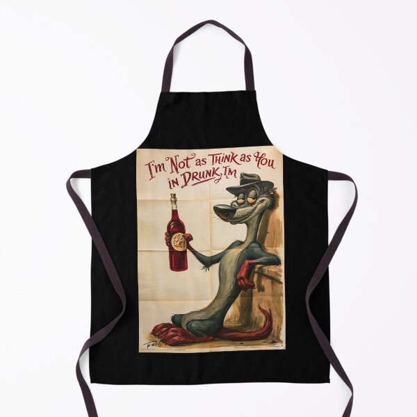 Item preview, Cartoon Drunk Weasel Red Text Poster designed and sold by Piotrek0001.
