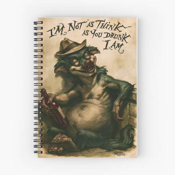 Item preview, Dark Tipsy Cat Im Not As Think Poster designed and sold by Piotrek0001.