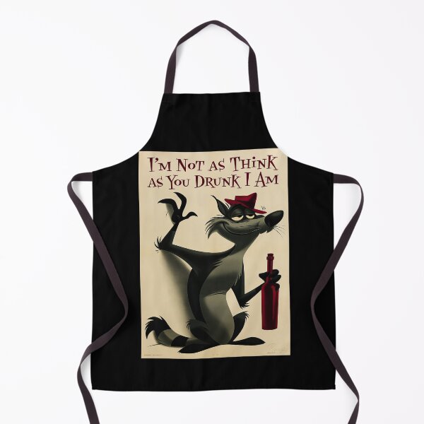Item preview, Black Cartoon Cat Drinking Funny Art designed and sold by Piotrek0001.