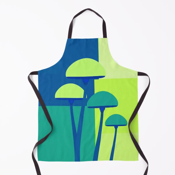 Item preview, Minimalist mushrooms on blue designed and sold by uunaa.