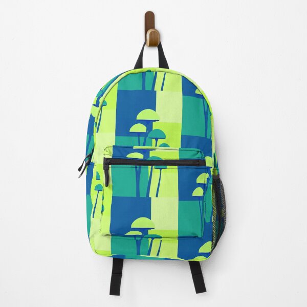 Item preview, Minimalist mushrooms on blue designed and sold by uunaa.