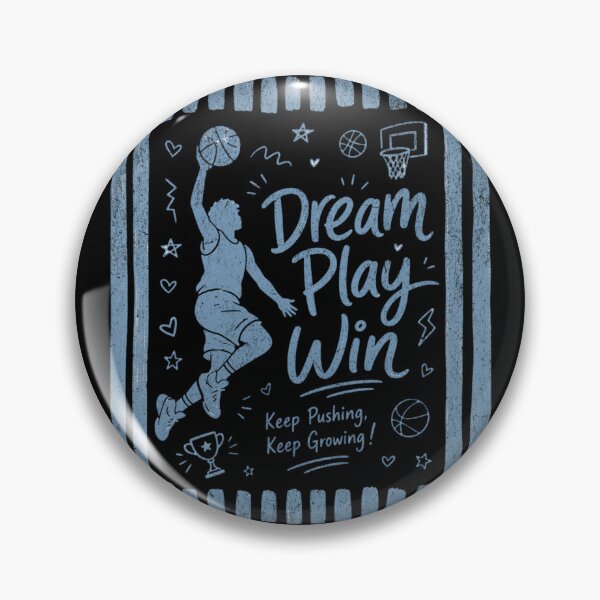 Item preview, Dream Play Win Pastel Basketball Graphic designed and sold by lenalenspod.