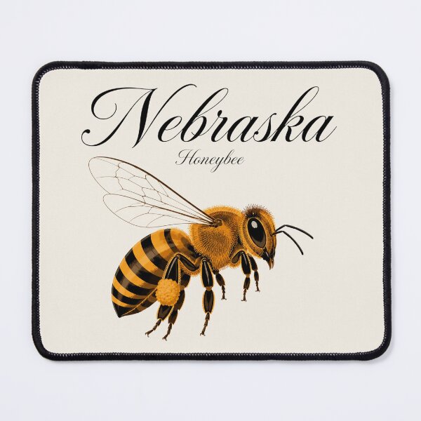Item preview, Nebraska Honeybee State Insect Poster designed and sold by The-Drip-Studio.
