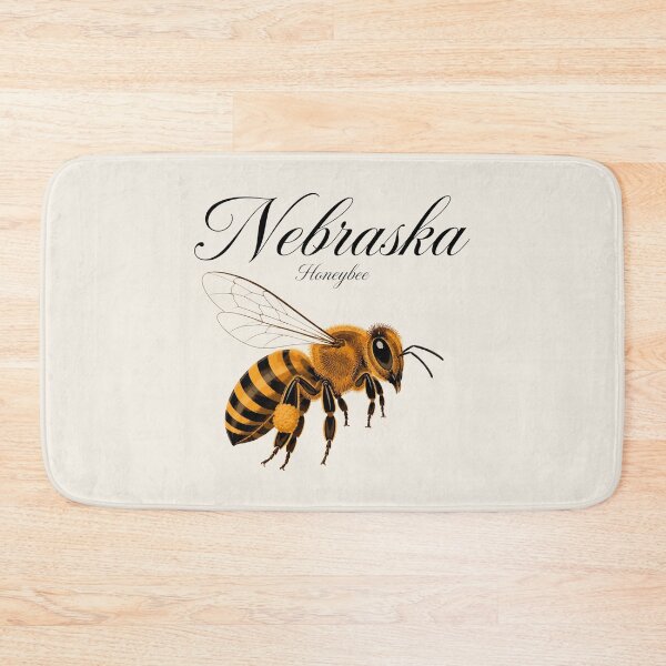 Item preview, Nebraska Honeybee State Insect Poster designed and sold by The-Drip-Studio.
