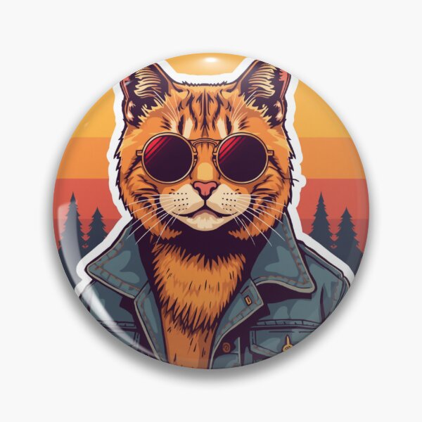 Item preview, Vintage Cool Cat with Sunglasses designed and sold by Gwaunnn.