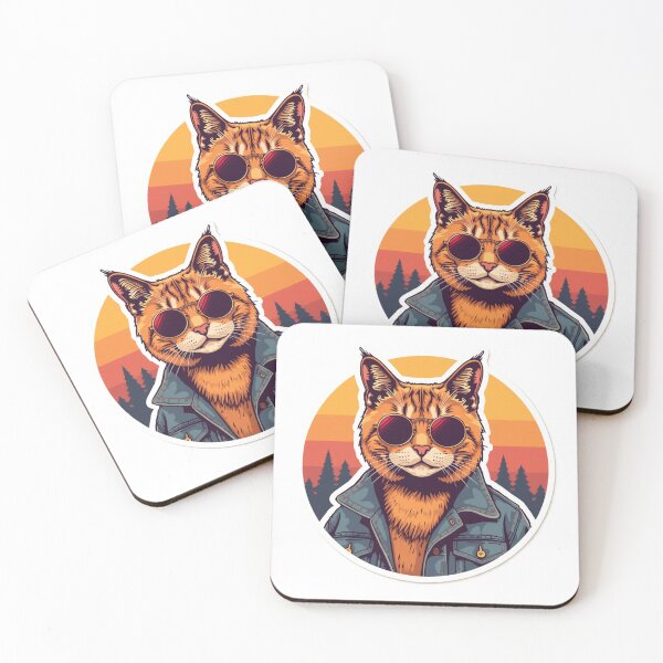 Item preview, Vintage Cool Cat with Sunglasses designed and sold by Gwaunnn.