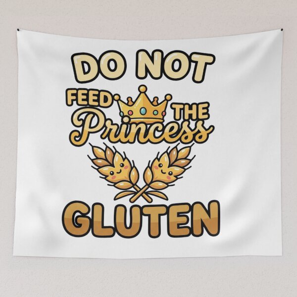 Item preview, celiac awareness do not feed the  princess humor designed and sold by ArtDesignTp.
